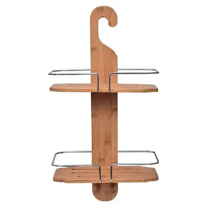 Tendance Dvostruka Viseća Polica 30x13x60cm MDF/Bambus Hrom 9185195 Tendance Dvostruka Viseća Polica 30x13x60cm MDF/Bambus Hrom 9185195