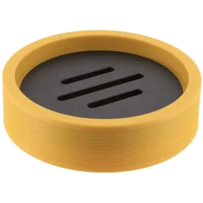 Tendance posuda za sapun žuto-crna 11x2,8 cm Posuda za sapun Tendance žuta crna