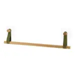 držač peškira bambus sa zelenim trakama