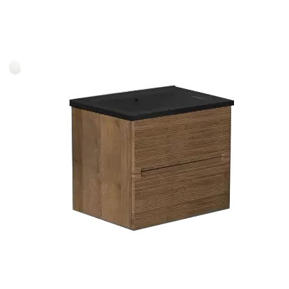 Lavabo sa ormarićem - Rigo 600BX Rovere Farnia Lavabo E-8099-60 Matt Black lavabo sa ormaricem cena I Rigo 600BX  E-8099-60