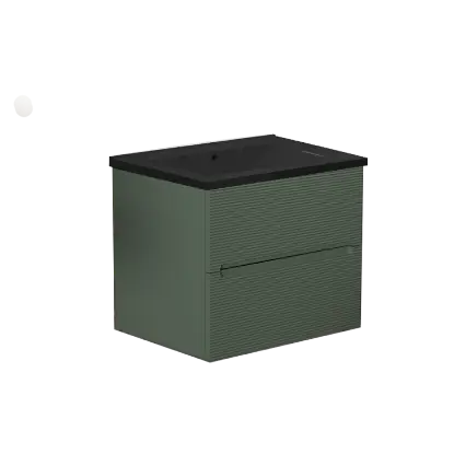 Rigo 600BX Verde Salvia Lavabo E-8099-60 Matt Black Rigo 600BX Verde Salvia Lavabo E-8099-60 Matt Black