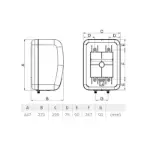 Niskomontažni bojler bela boja