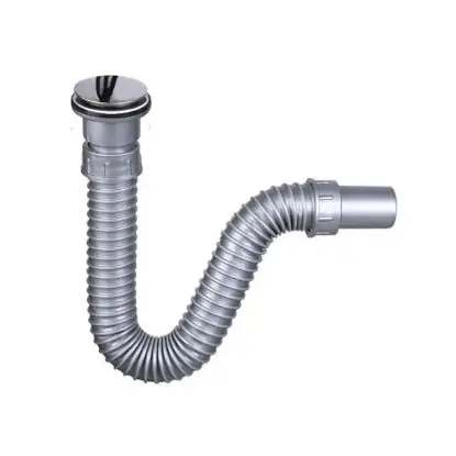 Fleksibilni Sifon L jednodelni Srebrni Fleksibilni Sifon L jednodelni Srebrni