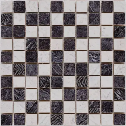 Vicenza Grey mozaik pločice 25×25 Mozaik Vicenza Grey 25×25