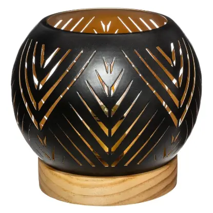 Atmosphera svećnjak crni 173042 Atmosphera svećnjak od metala i drveta