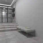 Mat pločice LG Urban Grey u enterijeru dnevne sobe