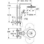 Tempesta Cosmopolitan 250 Tuš Sistem Sa Termostatom 26670001