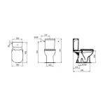 Ideal Standard monoblok S – beli keramički komplet