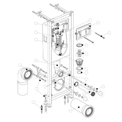 Šipke za Fiksiranje konzolne Šolje i Konzolnog Kotlića - W870967 Šipke za Fiksiranje konzolne Šolje i Konzolnog Kotlića - W870967