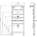 Metalna konstrukcija za pisoar – Ideal Standard
