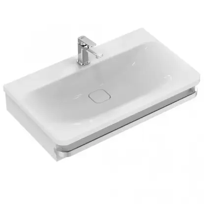 Tonic II ugradni lavabo 60x50 pravougaoni beli Tonic II ugradni lavabo 60x50 bela keramika