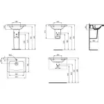Pravougaoni ugradni lavabo Ideal Standard