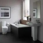 Beli lavabo za zidnu montažu 60 cm