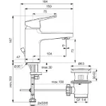 Moderna lavabo baterija EasyFix