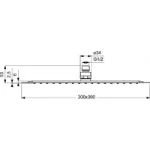 Četvrtasta tuš ruža nerđajući čelik