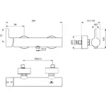 Zidna baterija za tuš srebrna oluja