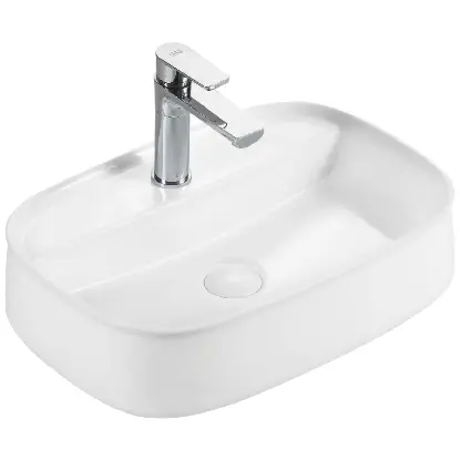 Premium lavabo Square Bench – Matt White Nadgradni lavabo E-6580 mat bele boje