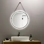 Polukružno LED ogledalo 150x110