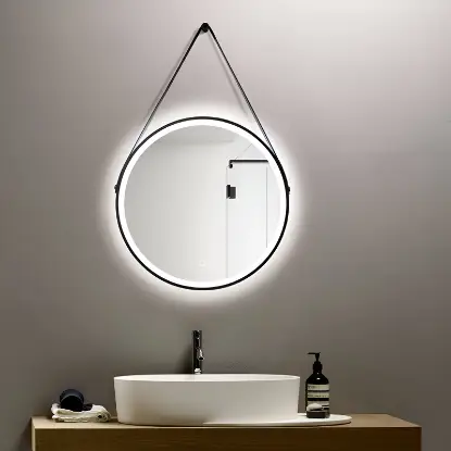 Ogledalo LED 150×110 cm 475002 Polukružno LED ogledalo 150x110