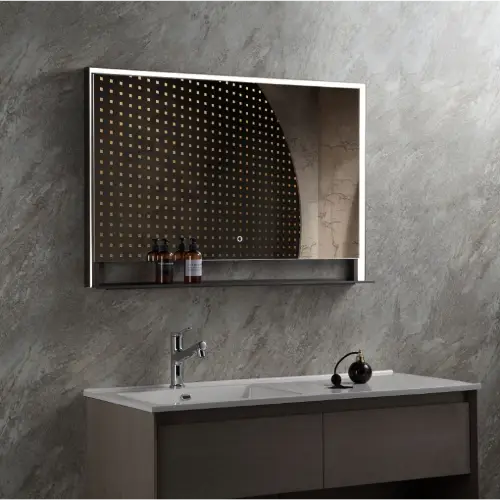 LED ogledalo 100x70 etažer