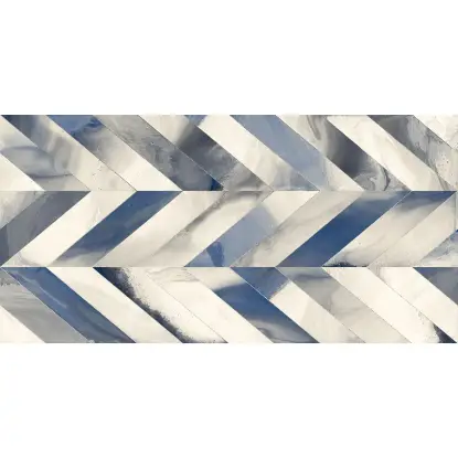 Rock Abstract Decor 80x160 – umetnička zidna pločica Apstraktna dekor pločica plavo-siva