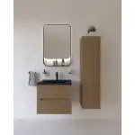 Rigo 600BX Rovere Farnia Lavabo E-8099-60 Matt Black