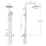 Roca tuš sa metalnom glavom