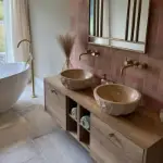 Lavabo od prirodnog kamena bež