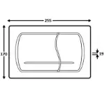 Tipka Active bijela dvostruko ispiranje