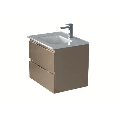 Friendly 600BX Cappuccino Lucido lavabo sa ormarićem Friendly 600BX lavabo sa ormarićem