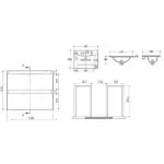 Konzolni lavabo sa ormarićem