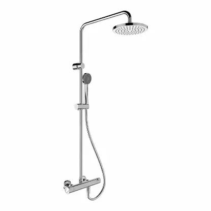 CITYPRO tuš sistem sa termostatom i velikim rain tušem citypro termostatski tuš sistem