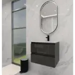 Sivi sjaj ormarić Friendly 600BX