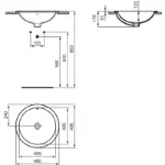 Connect Ugradni Lavabo 48cm E505301
