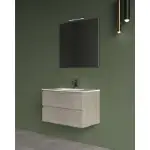 Lavabo ormarić s mat sivim medijapanom