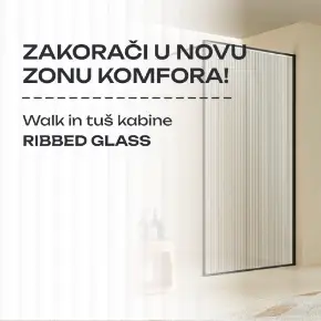 Picture for category Ribbed glass walk in tuš kabine