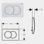 Типка Delta 01 Бела 115.107.11.1
