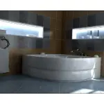 Bela kada za kupatilo Safir Lux 140x140