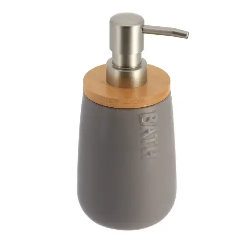 Слика на Дозатор за Сапун Бамбус Доломит/Бамбус Сиви 6293260