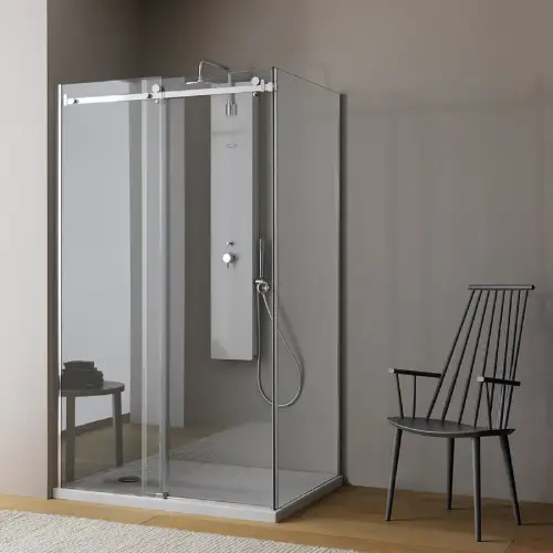 tuš kabina 140x90 dorsa uni brill srebro sjaj