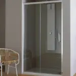 klizna tuš vrata 100x200 pulsar silver desna