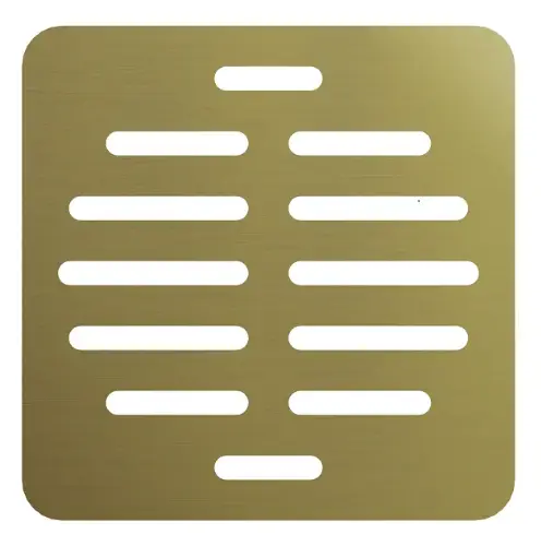 Poklopac sifona za tuš kadu Stone zlatni 3080535