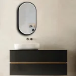 Crno LED ogledalo 50x90