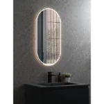 Ovalno LED ogledalo 50x90