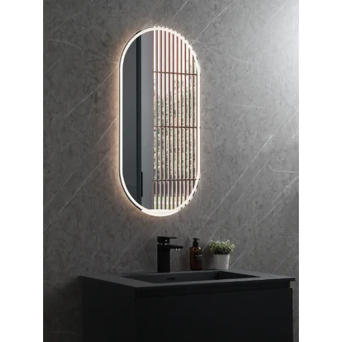 Ovalno LED ogledalo 50x90