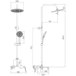 Tuš sistem 254 mm Linea