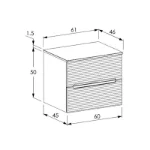 Kupatilski ormarić sa pločom bez lavaboa