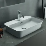 Pravougaoni nadgradni lavabo sa prelivom