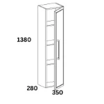 Kupatilski ormarić zidna montaža
