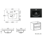 viseći ormarić sa lavaboom